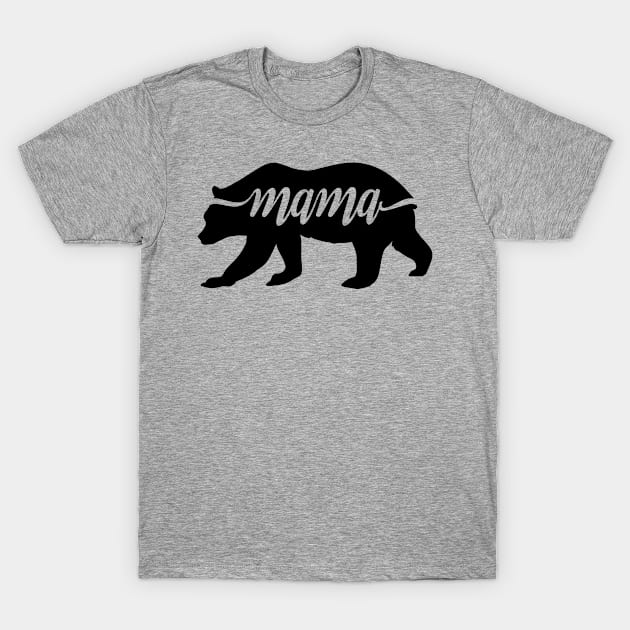 Mama Bear T-Shirt by TheBlackCatprints